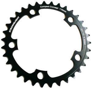 Zębatka Stronglight 5083 typ S 110mm 10s wewnętrzna, czarny - różne rozmiary