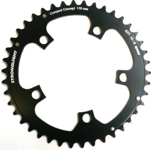 Zębatka Stronglight 5083 typ S 110mm 9/10s zewnętrzna, czarny - różne rozmiary