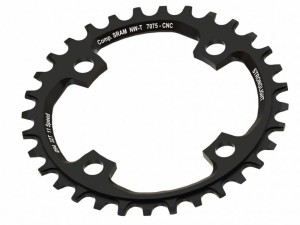 Zębatka Stronglight 7075 typ 1x11 104mm 11s gwintowana, czarny 38