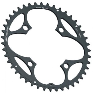 Zębatka Stronglight 7075 typ 2x10 104mm 10s zewnętrzna, czarny - różne rozmiary