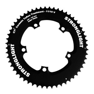 Zębatka Stronglight CT2 typ S/TT Time Trial 130mm 11/10s zewnętrzna, czarny - różne rozmiary