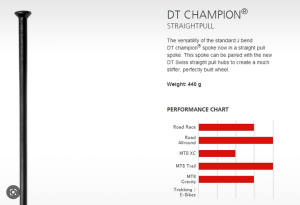 Szprycha DT Swiss Champion Straight Pull 2.0mm czarna