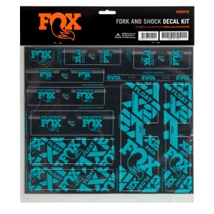FOX zestaw naklejek 2021 Turquoise