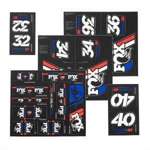 FOX zestaw naklejek 2019 Red/White/Blue