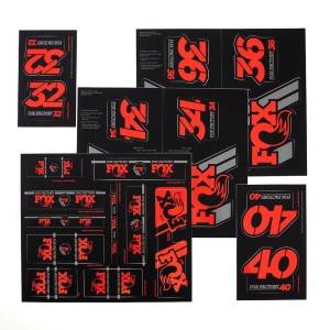 FOX zestaw naklejek 2019 Red