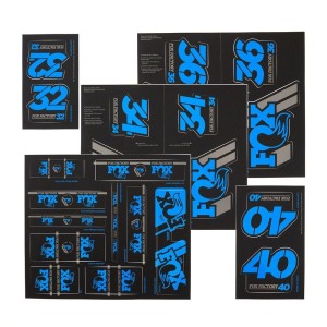FOX zestaw naklejek 2019 Blue
