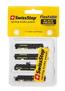SwissStop wsuwki Flash EVO Prince Black Shimano/Sram 4szt
