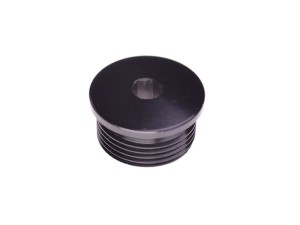 FOX Shaft: Axle Cap, 40_36, LH Thread, Black Ano 229-19-037