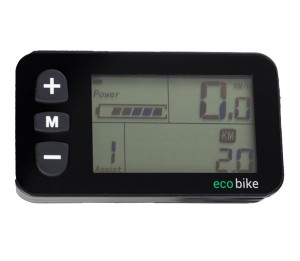 Wyświetlacz Ecobike C300U 36V LCD (SX3, SX4, SX5) wtyczka trójkątna