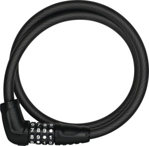 Zapięcie Abus linka Numerino 5412C/85/12 black