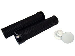 Chwyty kierownicy CLARK'S CLO210 LOCK-ON DC1 130mm czarne, 1 klamra czarna