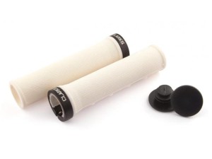 Chwyty kierownicy CLARK'S CLO210 LOCK-ON białe klamry czarne