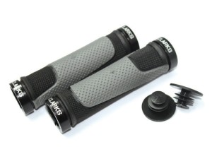 Chwyty kierownicy CLARK'S CLG308 LOCK-ON DC2 130mm czarno-grafitowe, klamry czarne