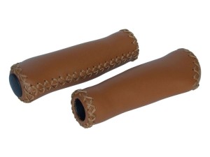 Chwyty kierownicy CLARK'S C310 skórzane, brązowe