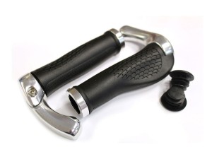 Chwyty kierownicy CLARK'S CLG206 LOCK-ON DC2 135mm z regulowanymi rogami czarne