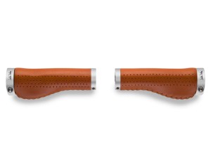 Chwyty kierownicy SELLA ITALIA EPICA ERGO GRIP skórzane brązowe 140mm / 190g
