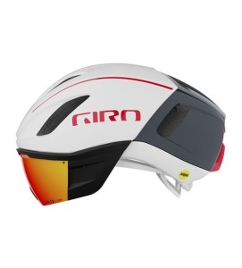 Kask czasowy GIRO VANQUISH INTEGRATED MIPS matte white portaro gray red roz. S (51-55 cm)