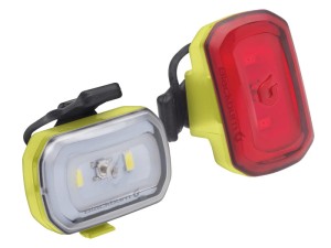 Zestaw lampki BLACKBURN CLICK USB przód 60l, CLICK USB tył 20l żółte